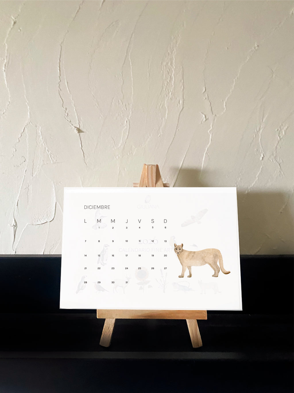 Calendario de escritorio 2026