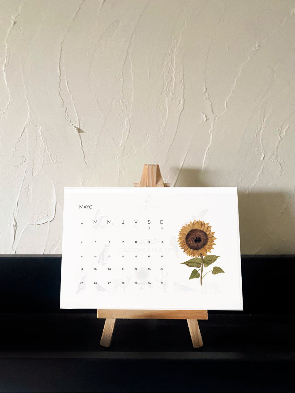 Calendario de escritorio 2026