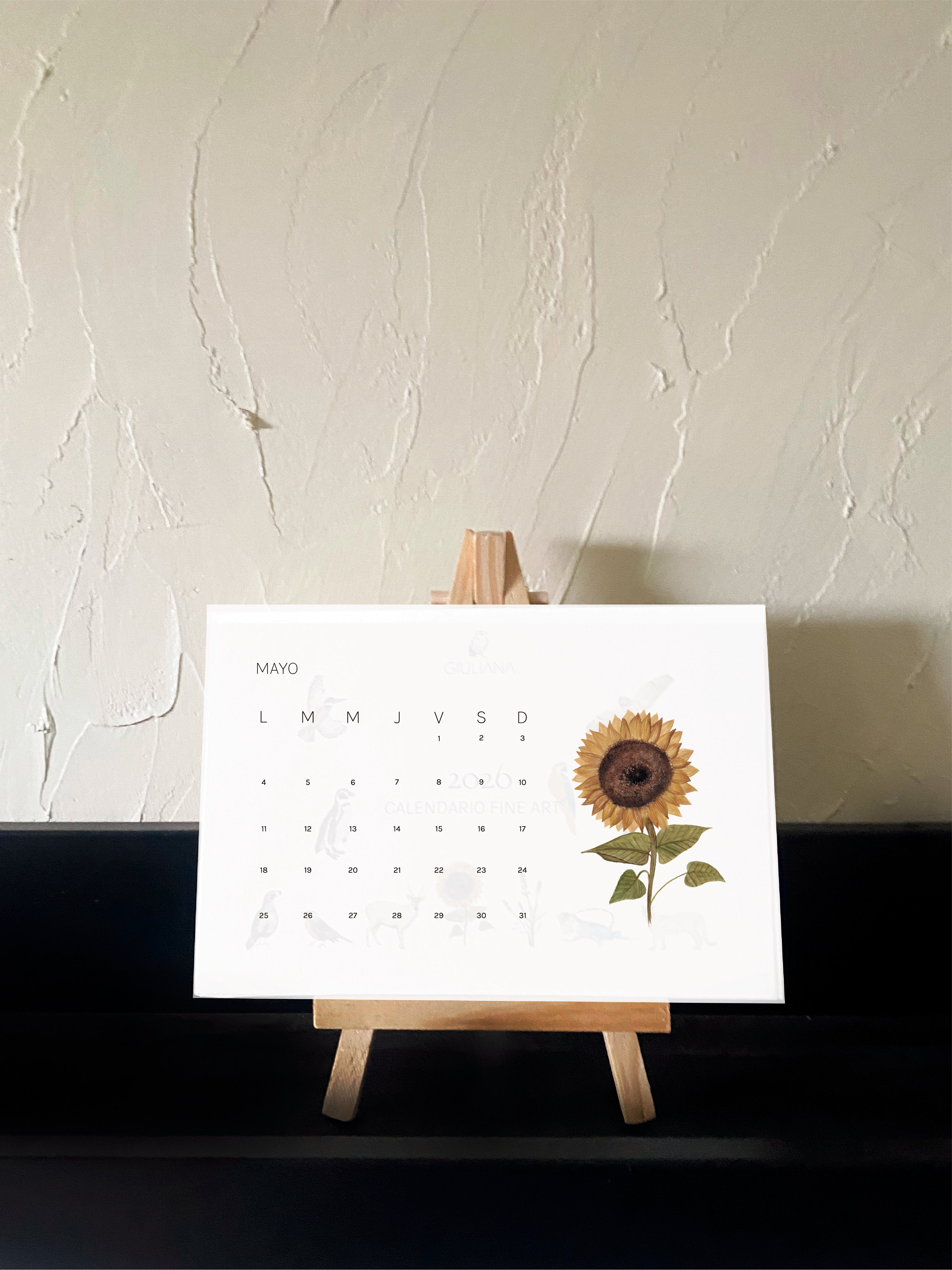 Calendario de escritorio 2026