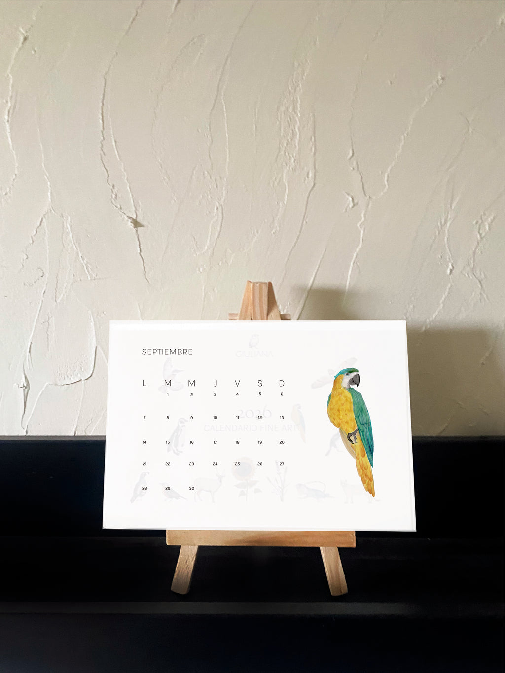Calendario de escritorio 2026