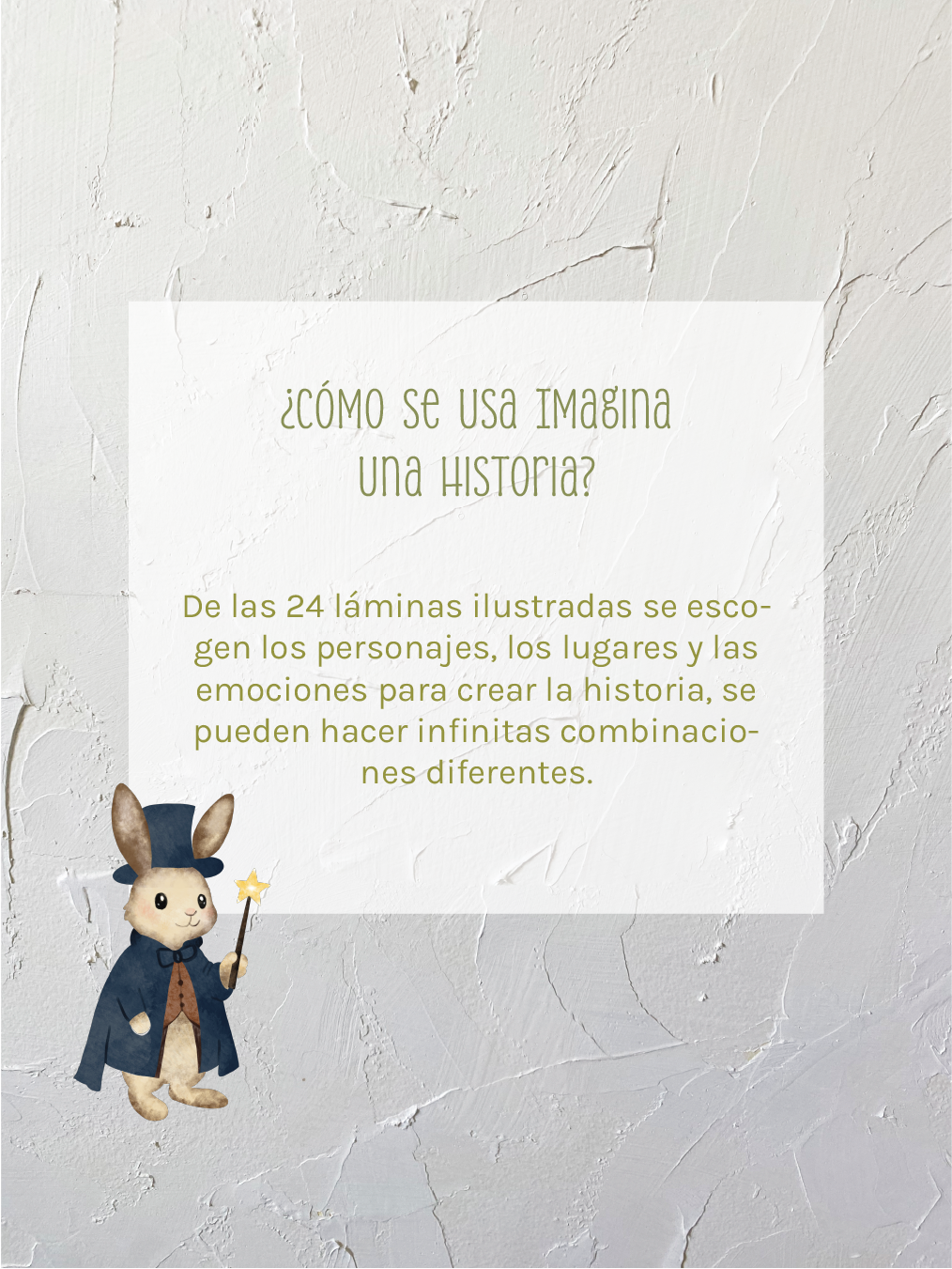 Imagina una historia + Dos láminas ilustradas 20x30 cm