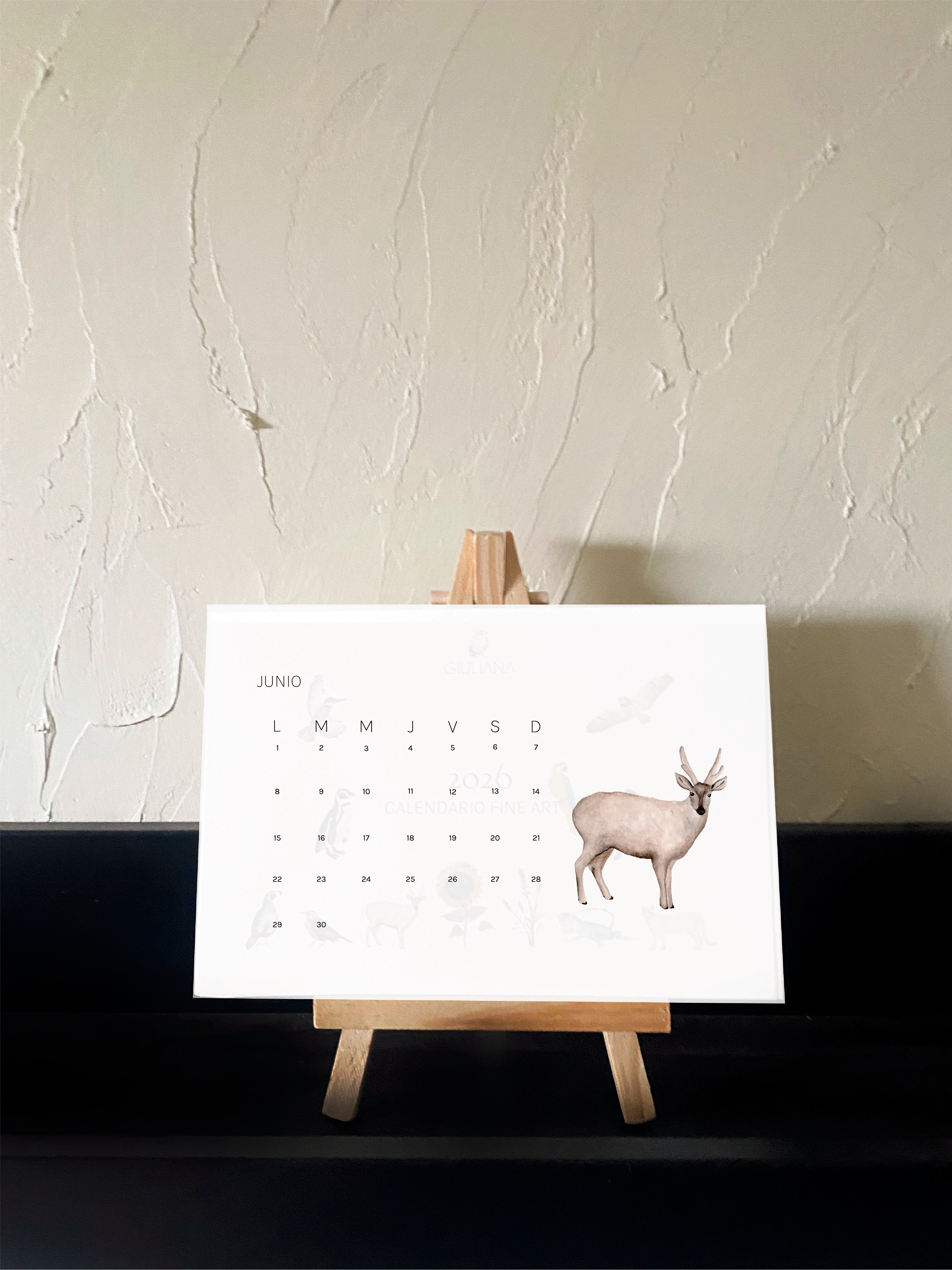 Calendario de escritorio 2026