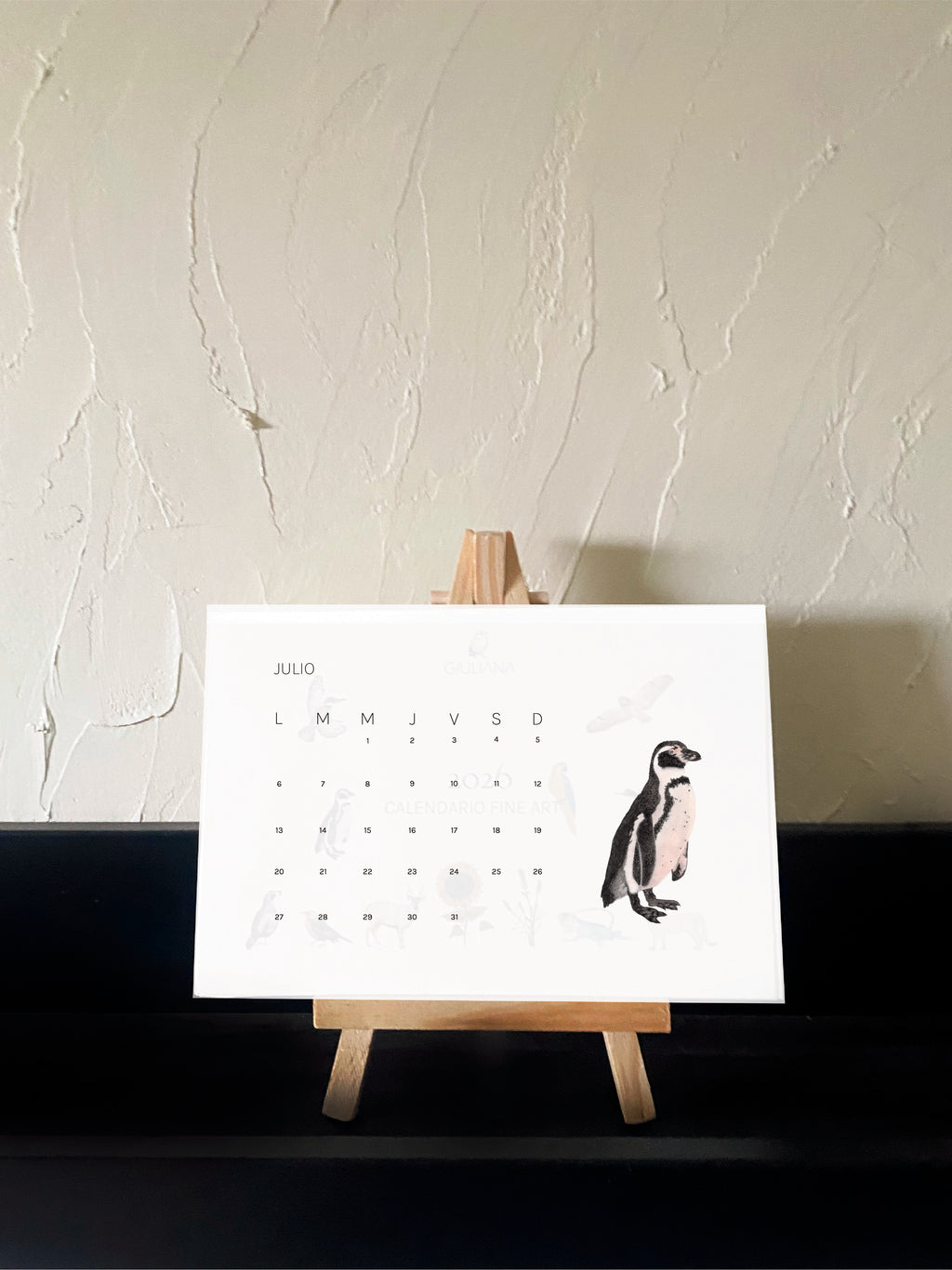 Calendario de escritorio 2026