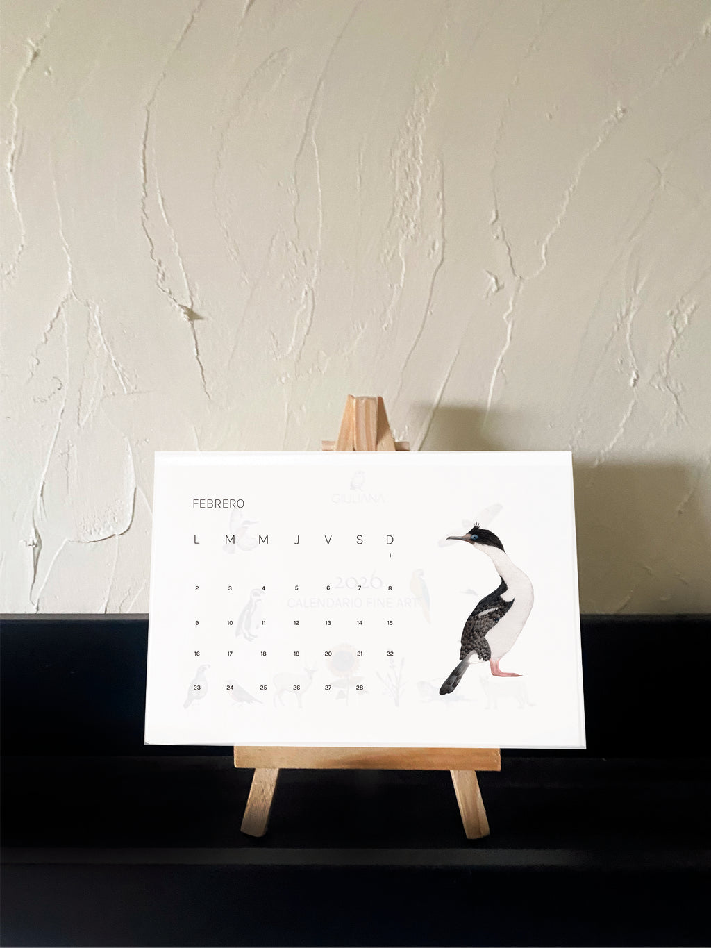 Calendario de escritorio 2026