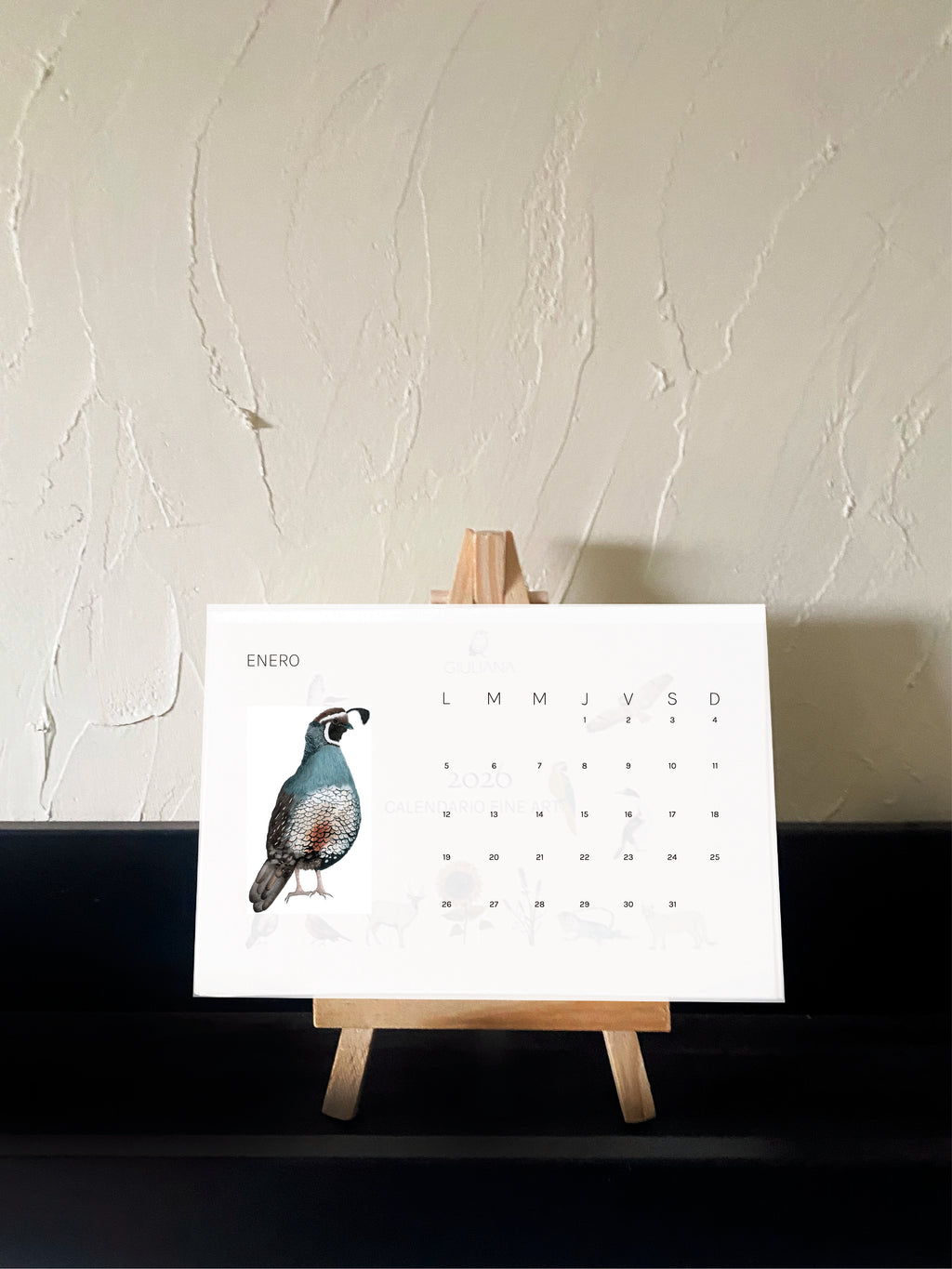 Calendario de escritorio 2026