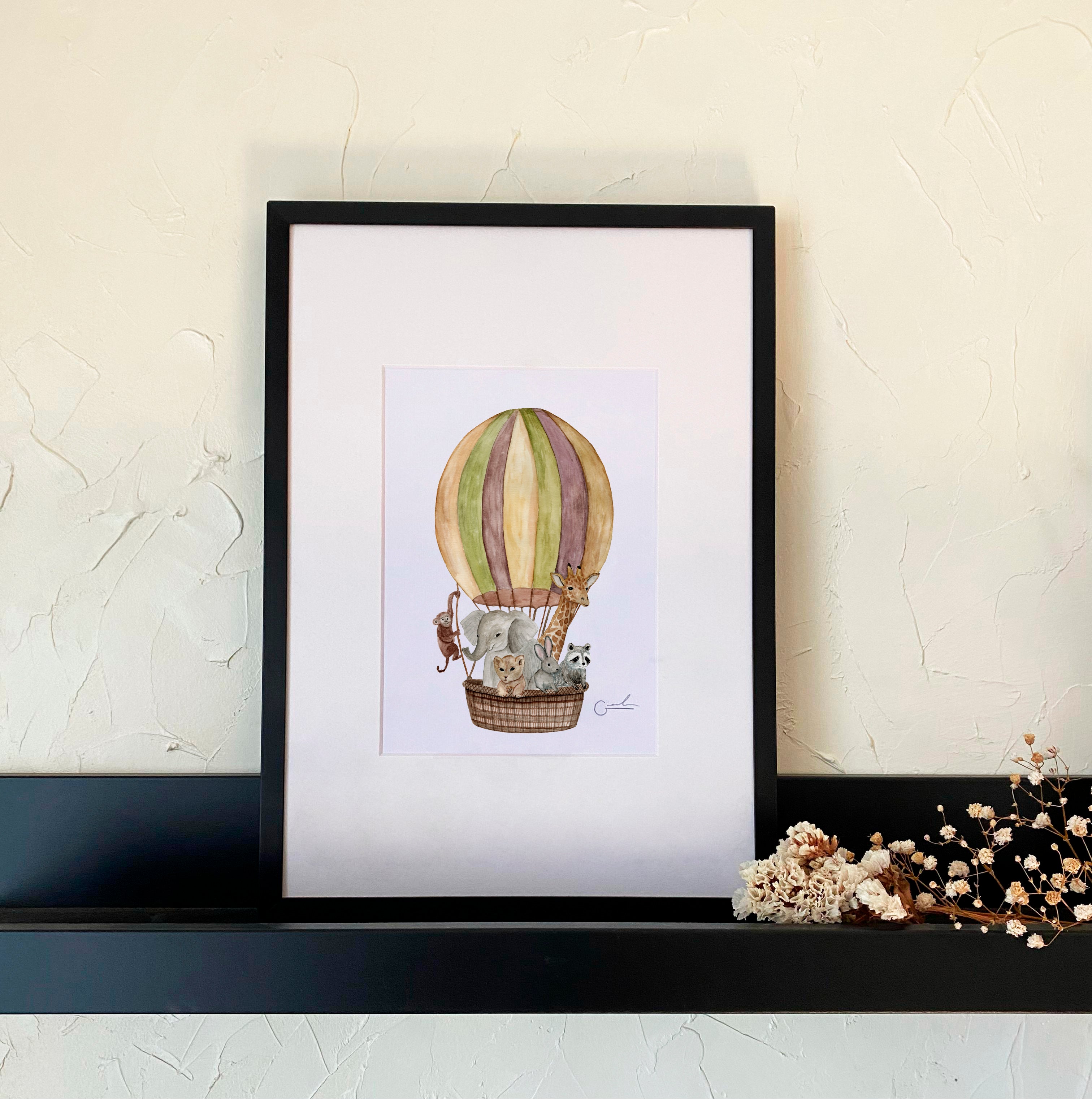 Cuadro enmarcado kids globo