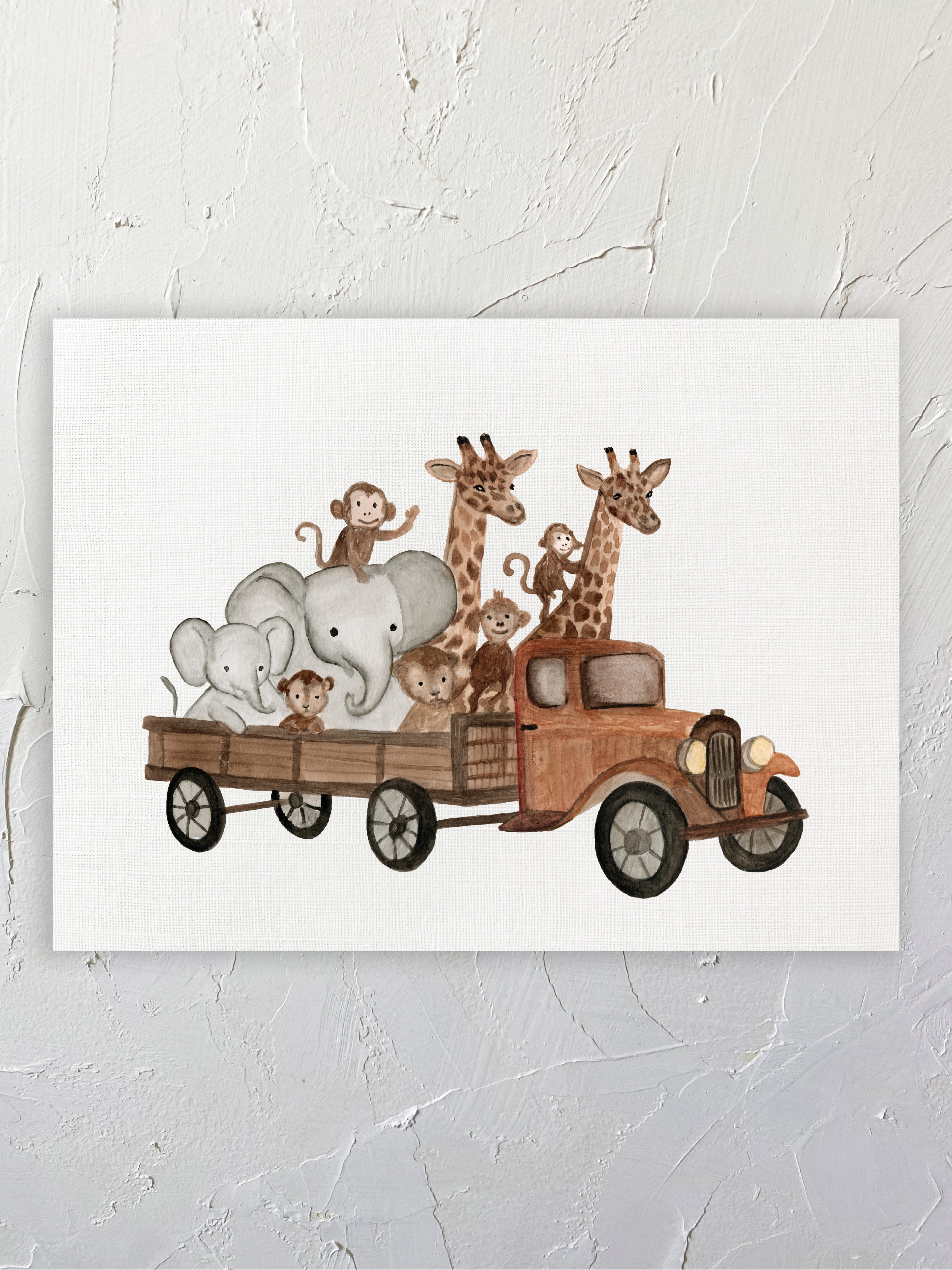 Animales en auto kids