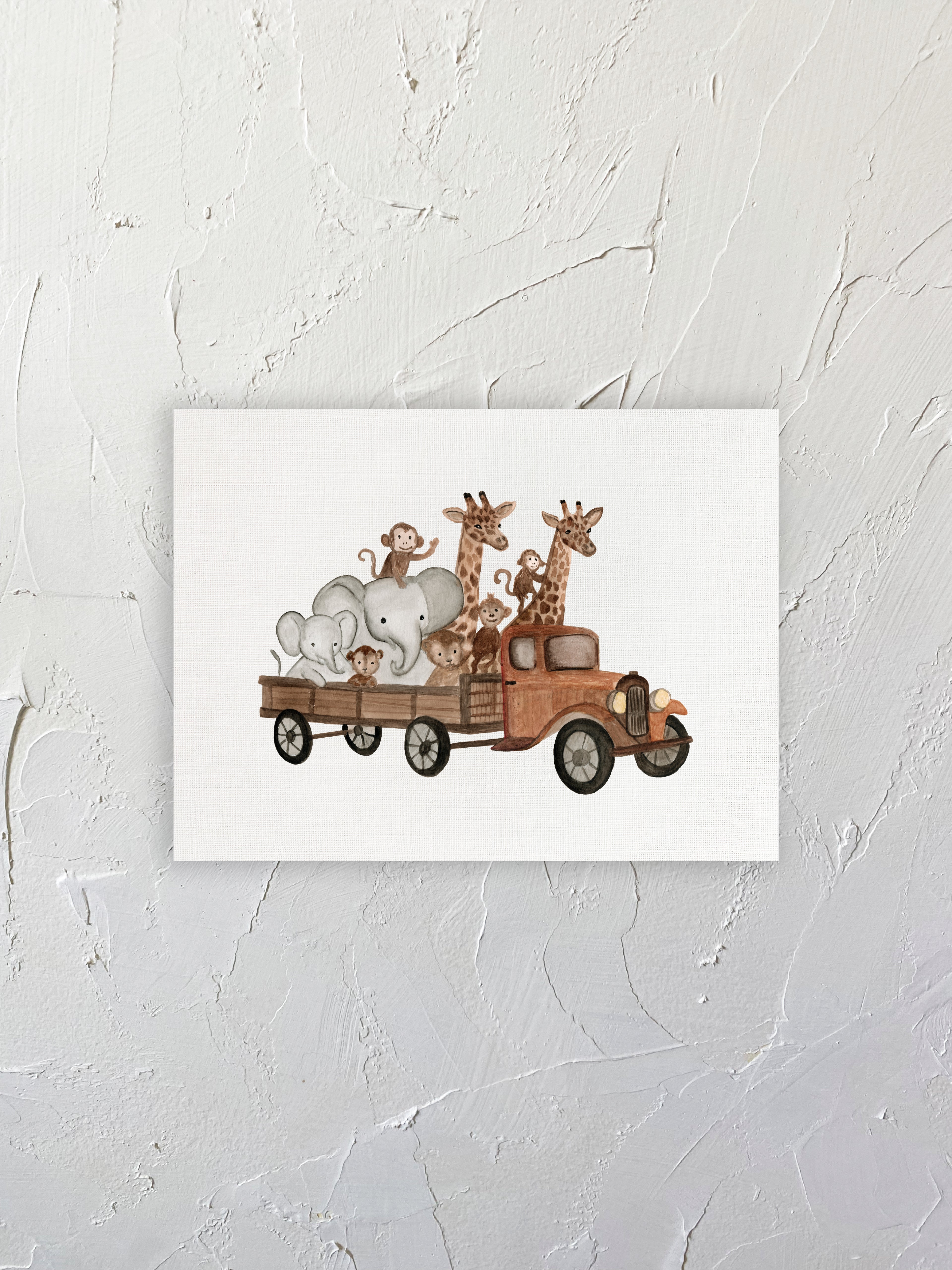 Animales en auto kids