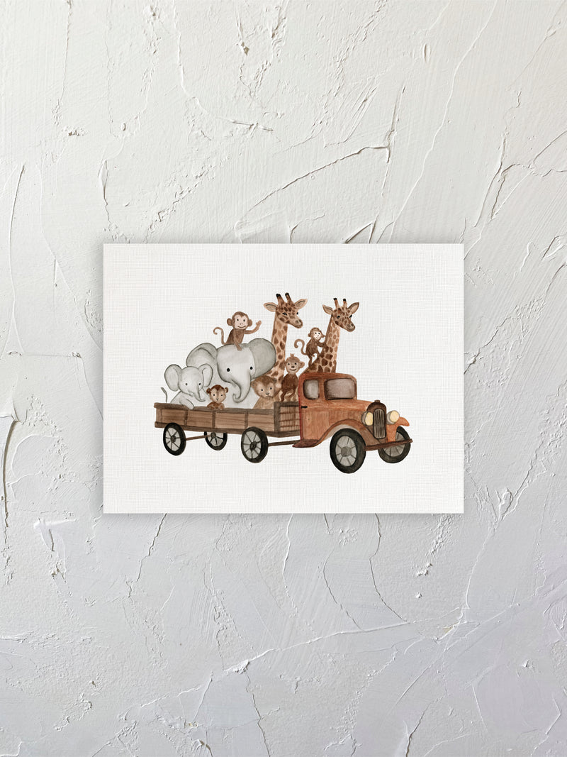 Animales en auto kids